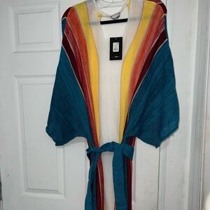 New! Fashion Nova Striped Knit Sweater type dress  in Red, Yellow, and White